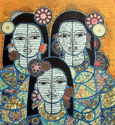 Peinture - Technique mixte par ANTOINE MELLADO : Les baisers les plus purs.